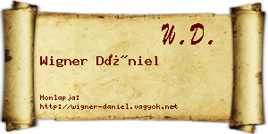 Wigner Dániel névjegykártya