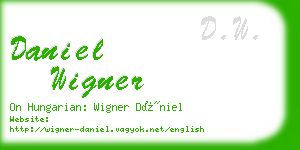 daniel wigner business card